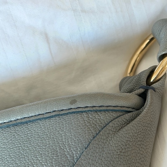 Cool YSL Vintage Gray Ruffled Women's Bag - Picture 4 of 7